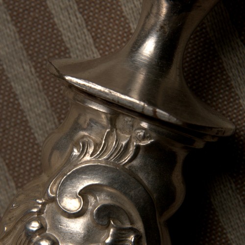 Набор для мяса "Фазан", столовое серебро, Франция, кон. 19 в