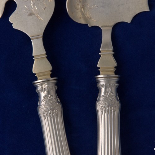 Набор для торта, столовое серебро, Франция, кон. 19 в