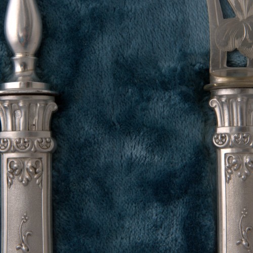 Набор для рыбы, столовое серебро, Франция, кон. 19 в