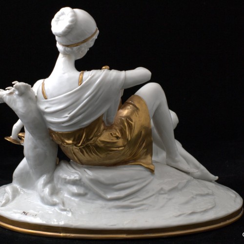 Дама с лирой и двумя путти, Capodimonte, Италия, 1950 гг