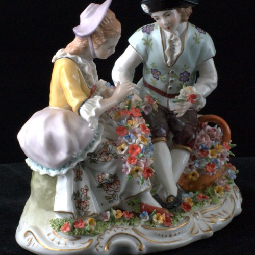 Пара с цветами, Sitzendorf, Германия