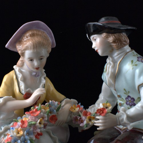 Пара с цветами, Sitzendorf, Германия