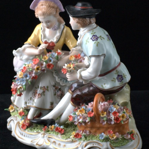 Пара с цветами, Sitzendorf, Германия