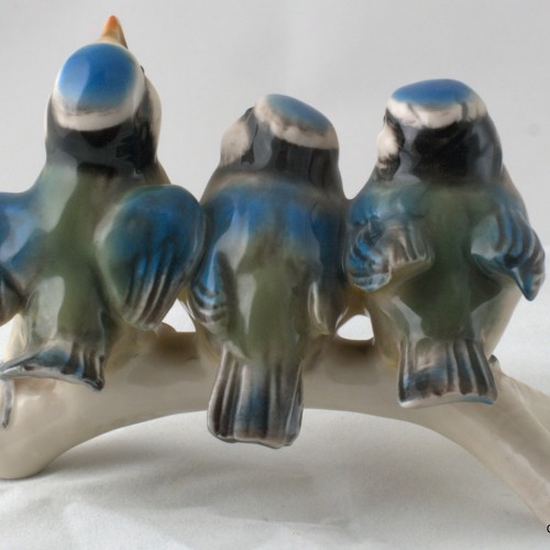 Три синички на ветке, Goebel, Германия, 1967 г