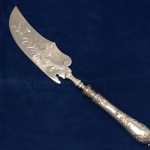Нож для торта, столовое серебро, Франция, кон. 19 в