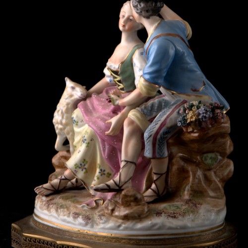 Пара с цетами и овечкой, 1940 гг