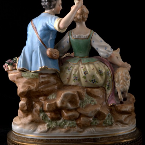 Пара с цетами и овечкой, 1940 гг