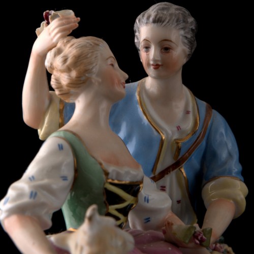 Пара с цетами и овечкой, 1940 гг