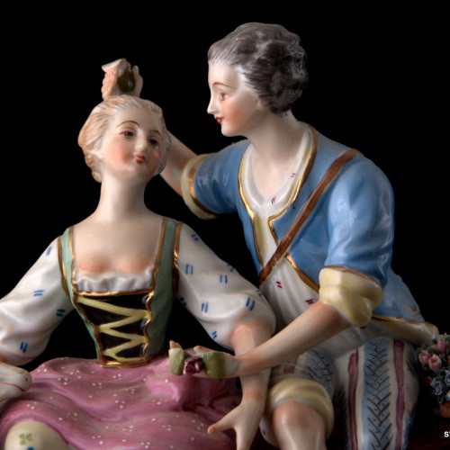 Пара с цетами и овечкой, 1940 гг