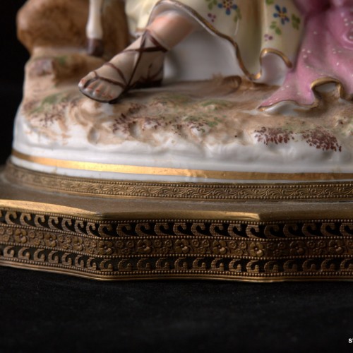 Пара с цетами и овечкой, 1940 гг