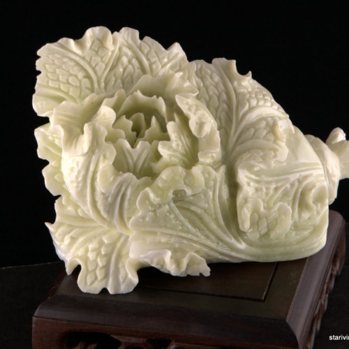 Резной камень Капуста, нефрит, Китай