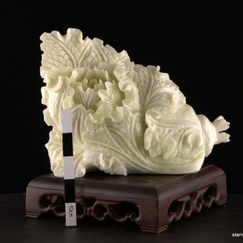 Резной камень Капуста, нефрит, Китай