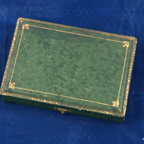 Набор для десерта в кофре, столовое серебро, Франция, кон. 19 в