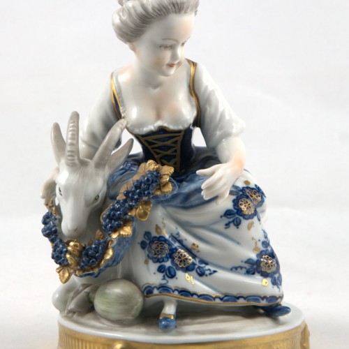 Девушка с козой и виноградом, Unterweissbach, Германия, 1962-90 гг