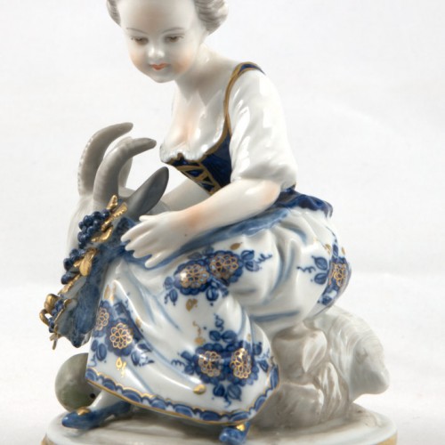 Девушка с козой и виноградом, Unterweissbach, Германия, 1962-90 гг