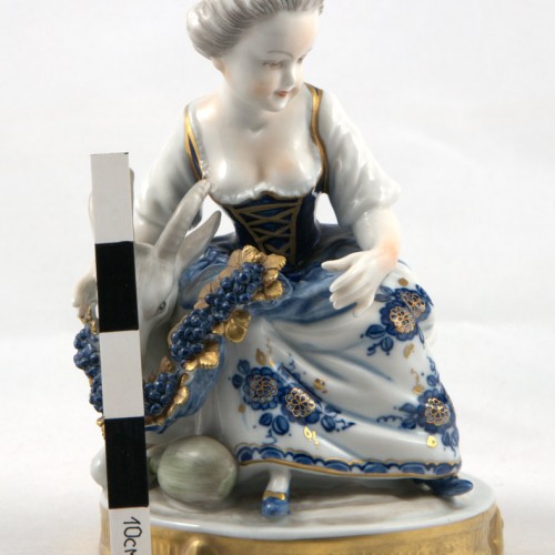 Девушка с козой и виноградом, Unterweissbach, Германия, 1962-90 гг