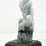 Резной камень "Феникс и цветок лотоса", нефрит, Китай
