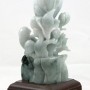 Резной камень "Феникс и цветок лотоса", нефрит, Китай
