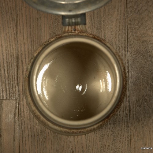 Старинная керамическая пивная кружка 1л, Германия, ок. 1900 г