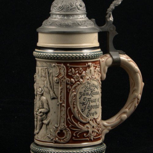 Старинная пивная кружка, 1/2 л, Германия, ок. 1890 г