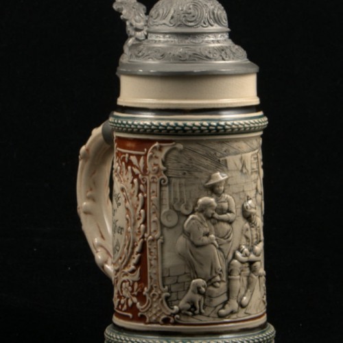 Старинная пивная кружка, 1/2 л, Германия, ок. 1890 г