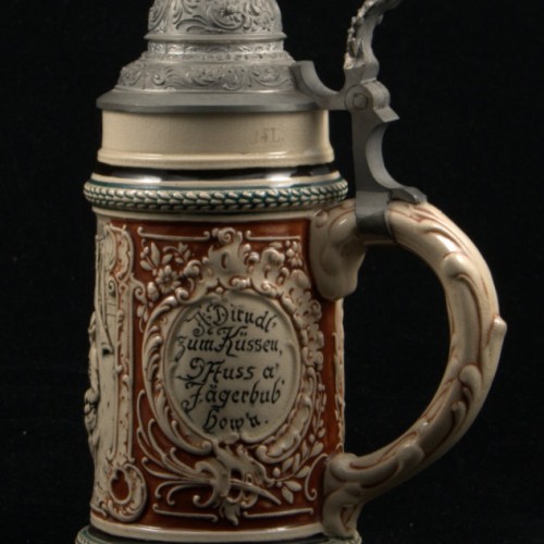 Старинная пивная кружка, 1/2 л, Германия, ок. 1890 г