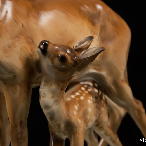 Олениха с олененком, Hutschenreuther, Германия, 1938-55 гг