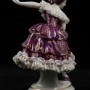 Балерина в сиреневом платье, кружевная, Volkstedt, Германия, 1915-34 гг