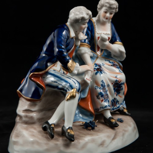 Пара играющая в карты, Unterweissbach, Германия, 1962-90 гг