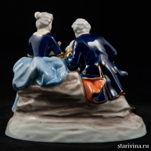 Пара играющая в карты, Unterweissbach, Германия, 1962-90 гг