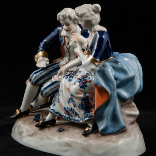 Пара играющая в карты, Unterweissbach, Германия, 1962-90 гг