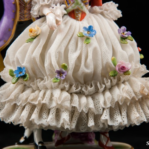 Кавалер и дама в кружевном платье, Muller & Co, Германия, 1907-52 гг