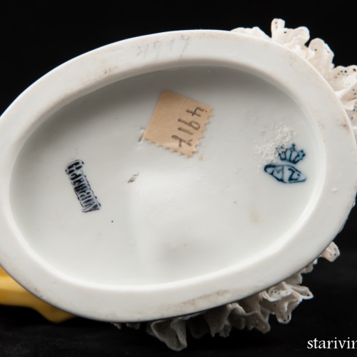 Кавалер и дама в кружевном платье, Muller & Co, Германия, 1907-52 гг