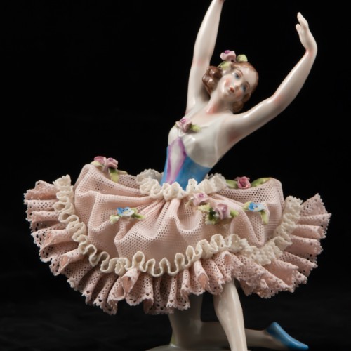 Балерина, кружевная, Sitzendorf, Германия, до 1940 гг