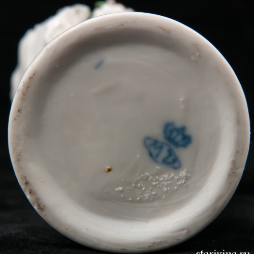 Девушка с букетом, кружевная, АртДеко, Muller & Co, Германия, 1920-30 гг