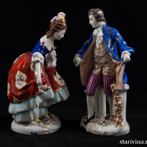 Пара в поклоне, Дрезден, Германия, нач. 20 в