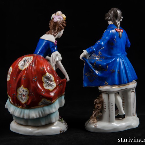 Пара в поклоне, Дрезден, Германия, нач. 20 в