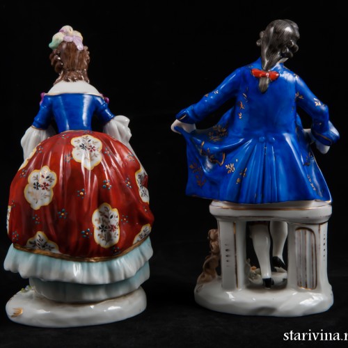 Пара в поклоне, Дрезден, Германия, нач. 20 в