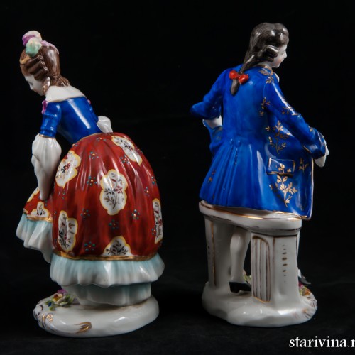 Пара в поклоне, Дрезден, Германия, нач. 20 в