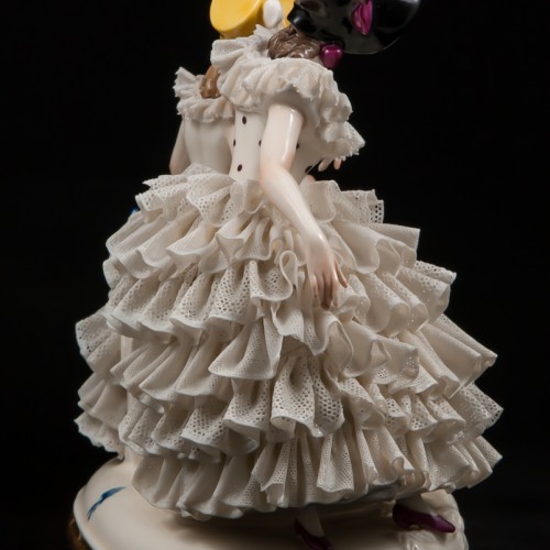 Две кружевницы с мандолиной, Ackermann & Fritze, Германия, до 1940 г