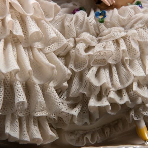 Две кружевницы с мандолиной, Ackermann & Fritze, Германия, до 1940 г