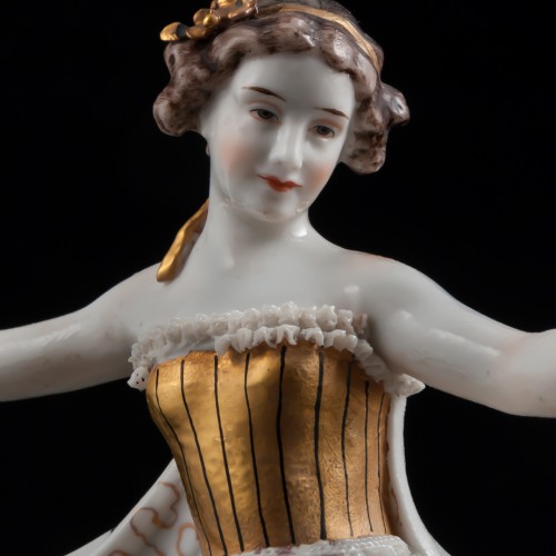 Танцовщица в кружевном платье, E. A. Muller, Германия, 1920 гг