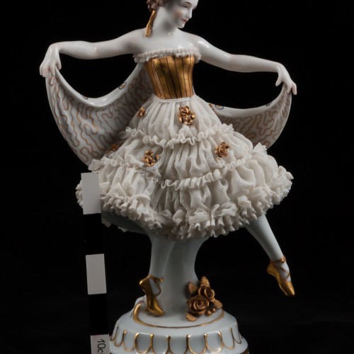 Танцовщица в кружевном платье, E. A. Muller, Германия, 1920 гг