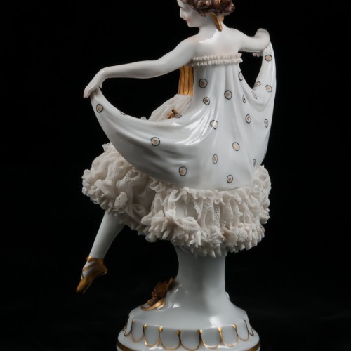 Танцовщица в кружевном платье, E. A. Muller, Германия, 1920 гг