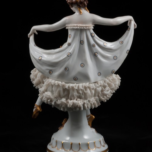 Танцовщица в кружевном платье, E. A. Muller, Германия, 1920 гг