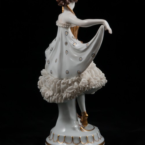 Танцовщица в кружевном платье, E. A. Muller, Германия, 1920 гг