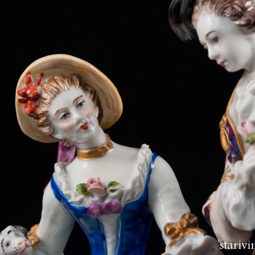 Романтическая пара, Sitzendorf, Германия, до 1954 г