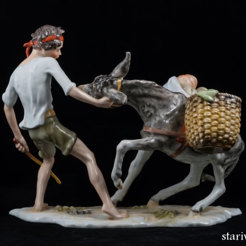 Мальчик с осликом, Alka Kaiser, Германия, 1970 гг