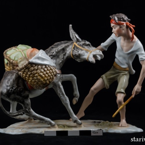 Мальчик с осликом, Alka Kaiser, Германия, 1970 гг