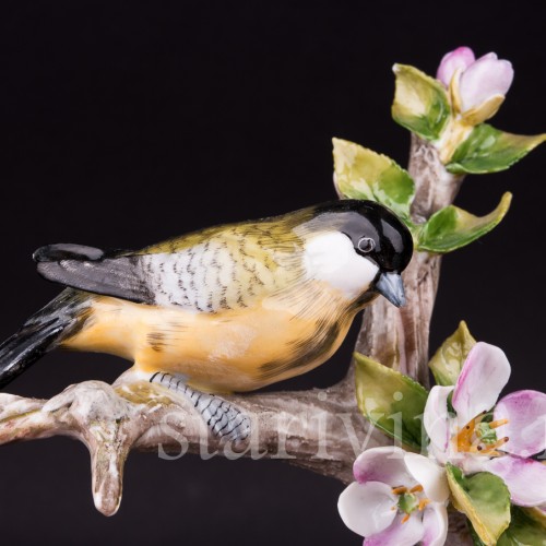 Две синички на ветке, Sitzendorf, Германия, сер. 20 в